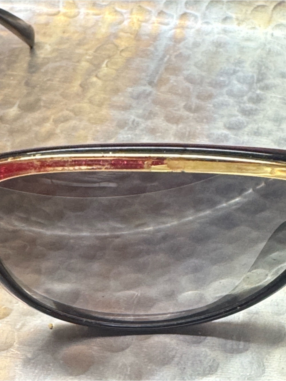 Vintage Fendi Black and Brown Gradient Oversized Aviator Sunglasses - Picture 5 of 14